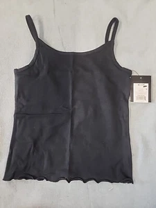 Art Class Girls Ebony Tank Top With Ruffled Edge Bottom Size M 7/8 - Picture 1 of 4