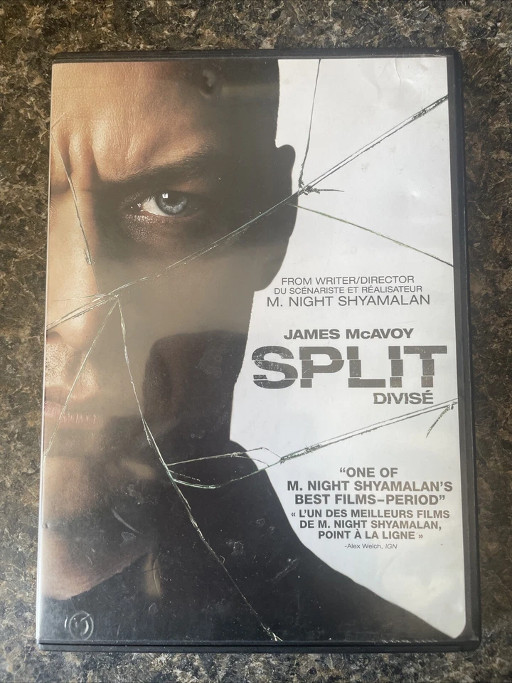 SPLIT (BILINGUAL) (DVD) Tested Movie Plays Great Complete James Mcavoy - Image 1 of 3