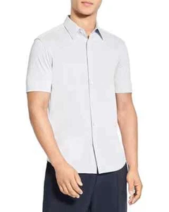 Theory Irving Slim Fit Short Sleeve Shirt L28520 Mens Size S - Picture 1 of 4