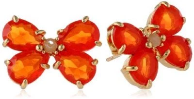 NUEVO CON ETIQUETAS Kate Spade Garden Path PENDIENTES MARIPOSA NUEVOS CON ETIQUETAS FLO NARANJA CRISTALES POLILLA Foto 1 de 4