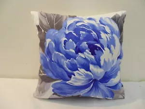Designers Guild Kissenbezug floral 100% Baumwollstoff Charlottenberg Kobalt - Bild 1 von 6