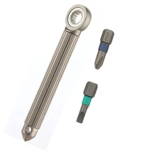 Titanium S2 steel Multi Tools Card Screwdriver Pocket Outdoor Keychain EDC US - Picture 1 of 4