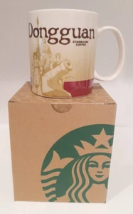 Starbucks Global Icon Collection DONGGUAN China Ceramic Coffee Tea MUG 16 Oz Ne - Picture 1 of 8