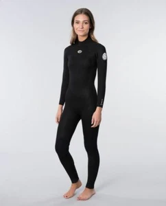 2021 Rip Curl Freelite 4/3mm GBS Back Zip Damen Neoprenanzug - Schwarz - Bild 1 von 1