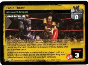 WWE: Panic Throw (SS3) [Played] card type Mid-match Manuever Raw Deal Wrestling  - Picture 1 of 1