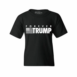Forever Trump Youth's T-Shirt Re-Elect Trump 2024 Keep America Great Flag Shirts - Picture 1 of 10