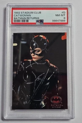 1992 Stadium Club Batman Returns #D Catwoman cartão de visualização classificação PSA 8 quase perfeito-perfeito Pp7 - Imagem 1 de 2
