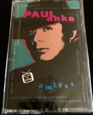 PAUL ANKA AMIGOS CASSETTE NEW SEALED OOP ANDY WARHOL COVER ART BARRY GIBB CELINE Foto 1 de 2