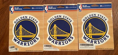 Lot Of 3 New NBA Golden State Warriors Die Cut Vinyl Car Window Decal Sticker - Image 1 of 4