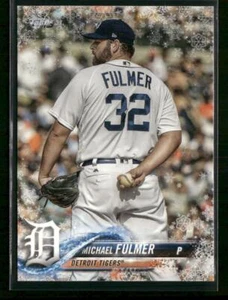 2018 Topps Holiday #HMW93 Michael Fulmer copo de nieve metálico - Imagen 1 de 2