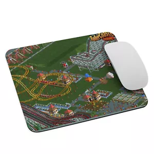 RollerCoaster Tycoon Mouse Pad 9.5x7.75 inch Rectangle High Quality Millenials - Picture 1 of 3