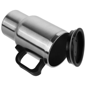 Car Heating Cup Stainless Steel Water Bottle Insulated Cup with Handle Perfect - Picture 1 of 12