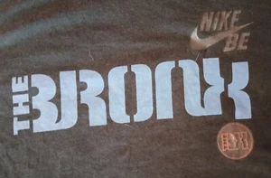 Nike The Bronx New York Mens Black Standard Fit T-Shirt Size XL - Picture 1 of 4