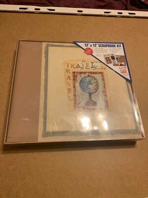 MARKINGS SCRAP BOOK SCRAPBOOK KIT 12 X 12 ALBUM & KIT-OVER 300 PIECES-TRAVEL - Image 1 of 2