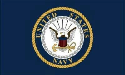 Manta cálida polar de lujo con emblema de la Marina de los Estados Unidos estilo antiguo bandera polar de 50"X60" pulgadas Foto 1 de 2