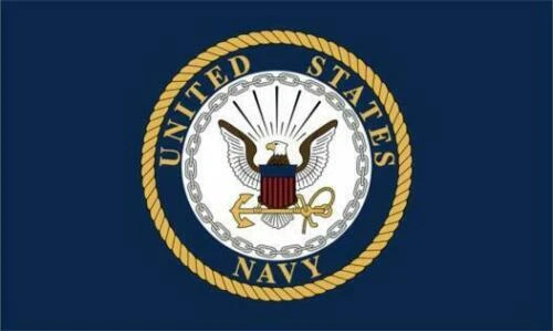 USA Navy Emblem US Old Style Flag Deluxe Polar Fleece 50"X60" Inch Warm Blanket - Image 1 of 2