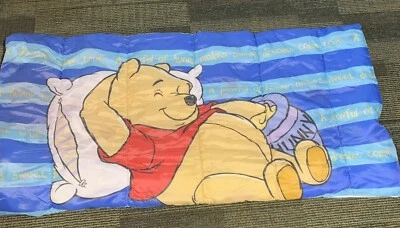 Vintage Disney Winnie The Pooh Sleeping Bag 54" x 28" Kids Childs Tigger Piglet - Image 1 of 4