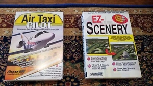 Lot of 2 Air Taxi Pilot & EZ-Scenery Abacus for Flight Simulator 2004 PC - Zdjęcie 1 z 22