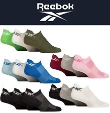 Reebok Trainer Socks Mens & Ladies - 'Essentials' Cotton Sports Cushion, 3 Pairs - 4.5-6 UK Regular