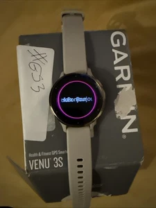 Garmin Venu 3S 41mm Watch GPS French Grey Soft Gold - Excellent Condition! - Picture 1 of 5