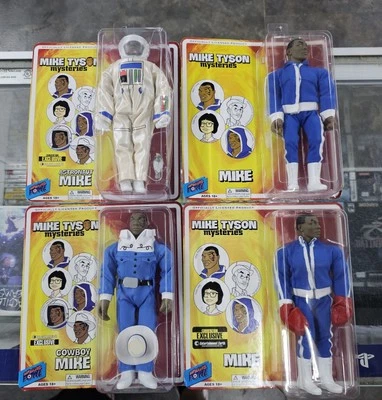 Mike Tyson Action Figure Complete Set of 4 Mike Tyson Mysteries 2014 SEALED - Image 1 of 4