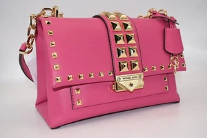 Bolso de hombro Michael Kors Cece mediano con tachuelas en rosa francés - Imagen 1 de 19