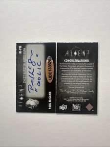 Alien 3 Upper Deck MINI Auto Paul McCann Chest Burster - Inscription Auto 🔥 - Picture 1 of 2