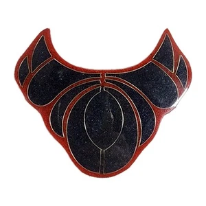 Vtg Quartz Statement Necklace/Broach 22" Quartz Overlay Blue/Red - Picture 1 of 9