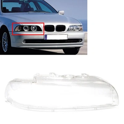 Transparent Headlight Replacement Lens Shell Cover for BMW 5 Series E39 2001-03 - Image 1 of 4