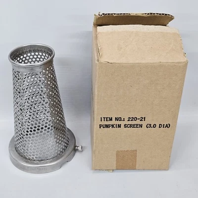 Back to Basics 220 Food Strainer Replacement Punpkin Screen Cone - Image 1 of 4