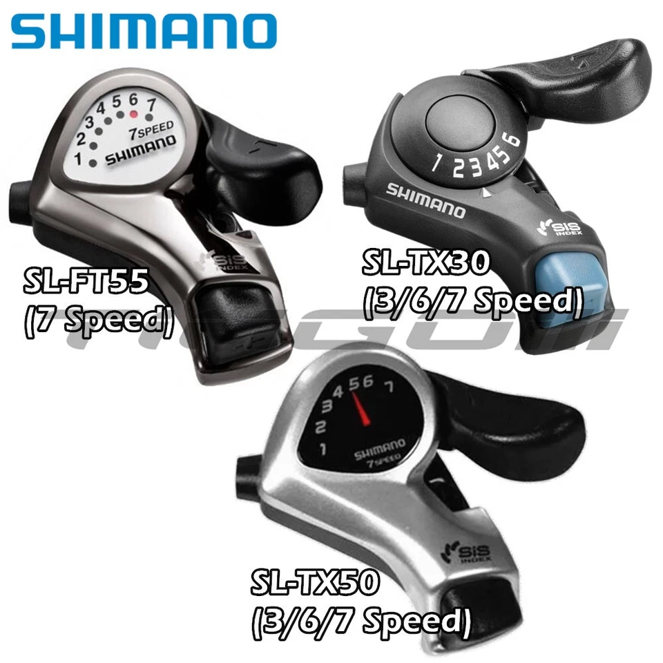 Shimano Tourney MTB Folding SL-FT55 SL-TX50 SL-TX30 6/7 Speed Thumb Shifter - Image 1 of 4