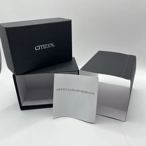 CITIZEN ECO DRIVE HERREN UHR BOX & BOOKLET SCHNÄPPCHEN LEER - Bild 1 von 2