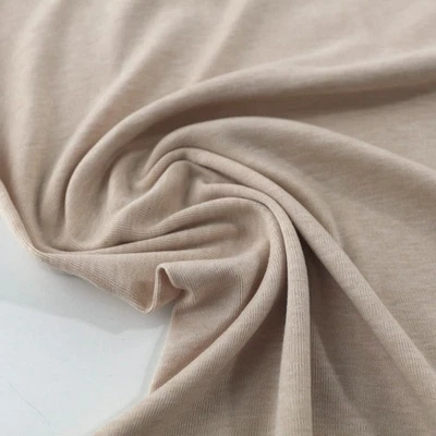 10m beige Schlauch Jersey Baumwoll Bündchenstoff Baumwollstoff Meterware - Bild 1 von 2