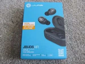 JLab JBudsAir ANC True Wireless Earbuds Active Noise Cancelling – Black 2nd Gen - Picture 1 of 8