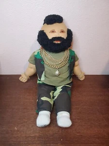The A-Team Mr. T Custom Cabbage Patch Doll Camo Outfit Gold Chains - RARE! - Picture 1 of 15