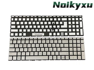 HP 15-dy1032wm 15-dy1024wm 15-dy1051wm 15-dy1973cl Keyboard Backlit Silver US - Picture 1 of 4