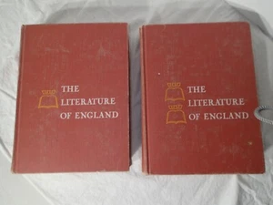 The Literature of England Vols 1 & 2 4th Edition 1958 Vintage! - Picture 1 of 5