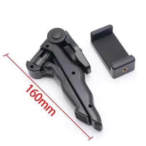Mini Tripod Handheld Grip Stand + Cell Phone Holder Mount for Photo Video Selfie - Picture 1 of 4
