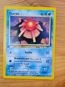 Pokemon TCG Staryu 56/64 Neo Revelation 1st Edition LP WOTC. - Picture 1 of 2