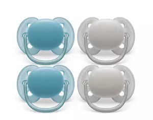 Philips Avent Ultra Soft Pacifier 4 Pack FlexiFit Silicone for Babies 6-18 Month - Picture 1 of 9