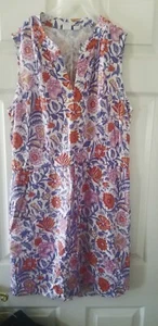 GAP Sleeveless Dress w/Floral Pattern - size Woman M - Bild 1 von 5