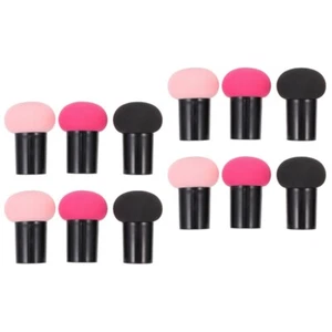 Set of 2 Powder Puff Fluffy Makeup Brush Mushroom-head Miss - Picture 1 of 12