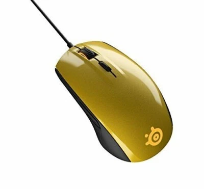 Steel Series Rival 100 Wired Optical Gaming Mouse Gold Black - Image 1 of 4