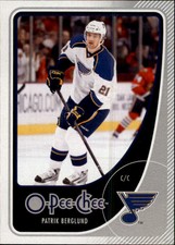 2010-11 O-Pee-Chee Blues Hockey Card #132 Patrik Berglund