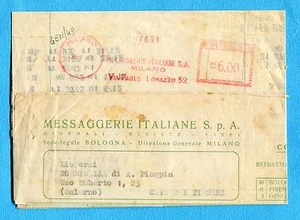 1949 MILANO - MESSAGGERIE ITALIANE S.A.…..£.6 su ESTRATTO CONTO (229734) - Picture 1 of 1