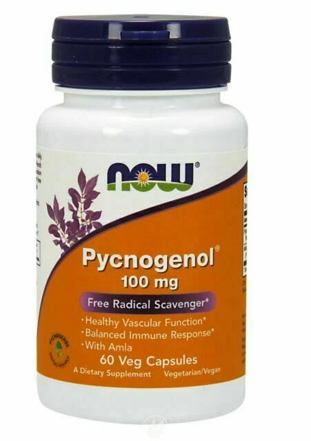NOW Foods Pycnogenol 100 mg Capsules - 60 Count