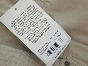 NEU Gander Mountain Guide Series Essential Cargo Hose Khaki Größe 38 x 32 - Bild 1 von 3