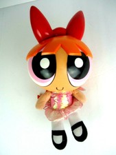 VINTAGE Powerpuff Girls Talking Blossom  Trendmasters Vinyl Head 2000 12 Inch