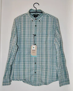 Neu mit Etikett prAna kariertes Agave türkisgrün Mikael schmale Passform LS Button-Down-Hemd für Herren M L - Bild 1 von 12