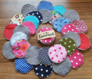 5x Kosmetikpads waschbar handmade bunt gemischt - Picture 1 of 2